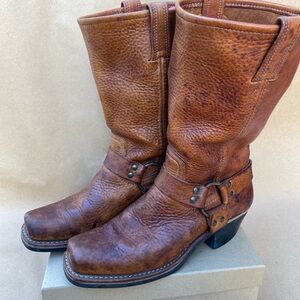 Frye Tan Heeled Boots